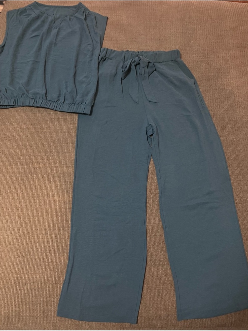 Two-Piece Relaxed Set in Dusty Teal